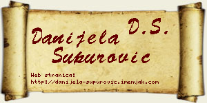 Danijela Supurović vizit kartica